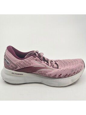 Brooks Glycerin 20 Womens Size 8 Pink White Athletic Running Shoes Sneakers